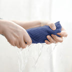 Artoid Mode 100% Cotton Navy Blue Dark Grey Waffle Weave Kitchen Dish Cloths, 13x28 Inch Ultra Soft Absorbent Quick Drying Kitchen Dish Towels Set of 4, Multicolor