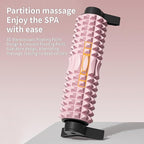 New Upgrade Bracket Foam Roller, 21 Inch Firm Deep Tissue Muscle Massager for Back Leg Pain & Sore Muscles (Pink)