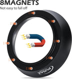 PUSEE 51mm Espresso Dosing Funnel & 51mm Puck Screen, Magnetic Coffee Dosing Ring Aluminum Metal,Reusable 1.7mm Thickness 150μm Espresso Puck Screen 316 Stainless Steel Fits 51mm Portafilter