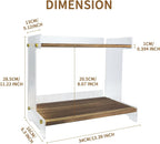 Coffee Bar Organizer,2 Tier Coffee Station, Home Storage Cups for Kitchen Countertop, Holds Cups, Coffee Beans, Placing Mugs