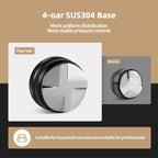 MHW-3BOMBER 58mm Espresso Distributor, Height Adjustable Espresso Distribution Tool, Coffee Distributor with Non-slip Pattern, 58.35mm Espresso Leveler for 58mm/58.3mm/58.5mm Portafilter,T5248L4-OS