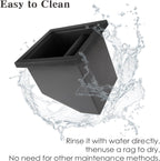 Stainless Steel Espresso Coffee Ground Knock Box Chute, Built-in Desktop Waste Bucket, Bottomless Knocking Residue Box