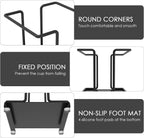 Metal Bathroom Cup Dispenser, Disposable Paper Bathroom Cup Holder, Countertop Cup Storage Organizer for Home Office (Black)