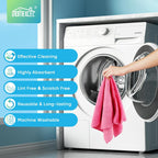 HOMEXCEL Pink Microfiber Cleaning Cloth, 12 Pack Premium Microfiber Towels for Cars, Lint Free, Scratch-Free, Highly Absorbent, Reusable Cleaning Rags for Car, Household, Kitchen, Window, 11.5"X11.5"