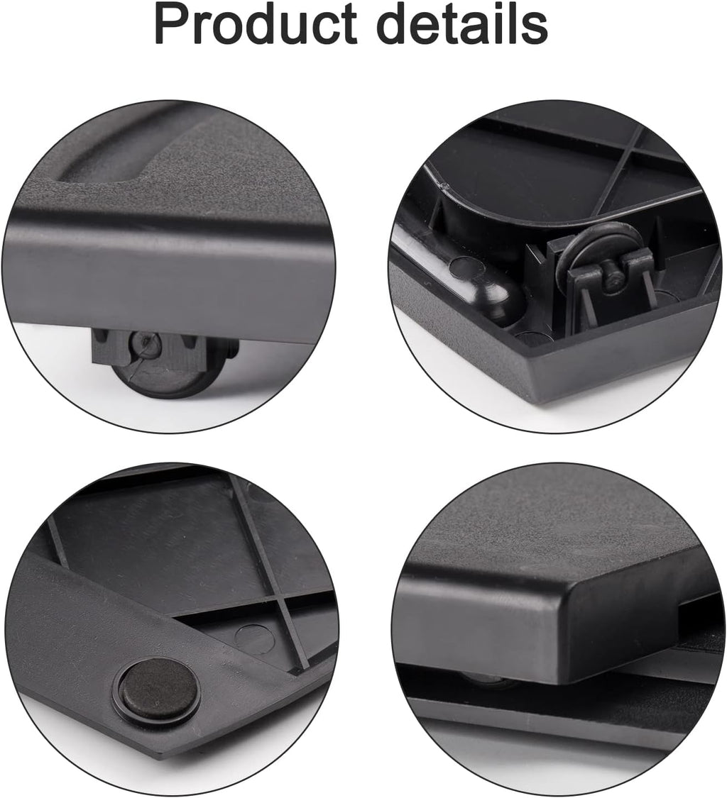 Bruvoalon Kitchen Appliance Sliding Tray, Slider for Coffee Pot, Coffee Maker, Toaster, KitchenAid Mixer, Blenders and Air Fryer, Coutertop with Rolling Wheels (2 Pack)