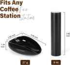 KitchenTour Precision Coffee Kit - Ceramic Dosing Cup & 8ml Anti-Static Sprayer - 2-in-1 Barista Set for Espresso/Cold Brew