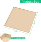 TRZZ Silicone Waterproof Under Sink Mat 22" x 19", Drip Tray and Cabinet Liner for Kitchen and Bathroom, Prevents Water Damage and Organizes Cabinets (Beige)