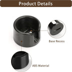 Coffee Tamper Base Compatible with Ninja Espresso Machine ES601/ES701,Handheld Portafilter Support Stand For Ninja Cafe Luxe,Anti-Slip Coffee Accessories Improves Tamping Stability & Extraction Black