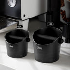 Bincoo Coffee Knock Box 6.8 Inch Shock-Coffee Ground Knock Box 1.2L with Removable Knock Bar and Non-Slip Base,Espresso Accessories Suitable for Home & Bar(Black 6.8 Inch)