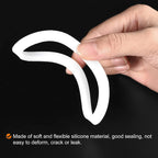 MECCANIXITY Gasket Seal Coffee Maker White Silicone Ring Replacement 50x64x2.5mm for 3-Cup Aluminium Coffee Pot, Pack of 5