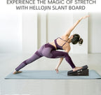 Wood Slant Board Calf Stretcher - Professional Calf Stretcher Slant Board for Physical Therapy, Incline Stretching, and Rehabilitation Exercises - Durable and Adjustable Balance Tool