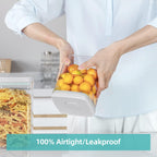 Ankou Food Airtight Containers (1500ml) 1.5 Qt Pop Up Food Formula Container With Lids, Bpa-Free One Button Open Stackable Container for Coffee Tea Brown Sugar Cereals - 8 Labels - Clear