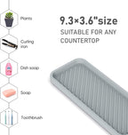 EG-SIPRO Kitchen Sink Organizer Tray,2 Pack Silicone Sponge Holder for Kitchen Sink Bathroom Counter Tray Silicone Soap Tray Holder for Soap Dispenser Bottle