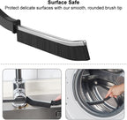 Hard Bristle Crevice Cleaning Brush, Gap Cleaning Brush, Small Cleaning Brush, Grout Brush, Kitchen Brush, Bathroom Crevice Brush for Toilet, Home, Bathtub, Sink, Household, Window - 3 Pcs