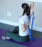 RangeMaster FlexAbility Static Stretch Strap | | Perfect for Yoga, Pilates, and Physical Therapy | Flexibility and Range of Motion Tool | Blue