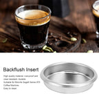 54mm Coffee Machine Backflush Insert filter, 1PCS Blind Filter Back Flush Disk, Stainless Steel Backflush Washing Disc Accessories Fit for Breville Sage8 Series 870 2.13in