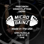 Micro Gainz Dumbbell Fractional 1.25lb Weight Plate, Ideal for Micro Loading, (Choose Color) 4 Piece Fractional Weight Plates, Designed for Dumbbell Training, Made In USA