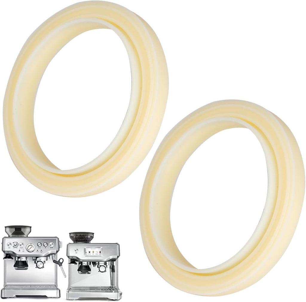 2PCS Gasket Replacement Parts for Breville,54mm Silicone Steam Ring Compatible with Breville Espresso Machine 878/870/860/880, Sage Espresso Machine Parts, Replacement Felt Washer for Breville