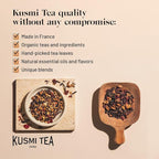 Kusmi Tea - BB Detox - Iconic Detox Tea - 100% Organic - Blend of Green Tea, Mate & Grapefruit - Organic Flavored Yerba Mate Tea - Enjoy Hot or Iced - 20 Tea Bags