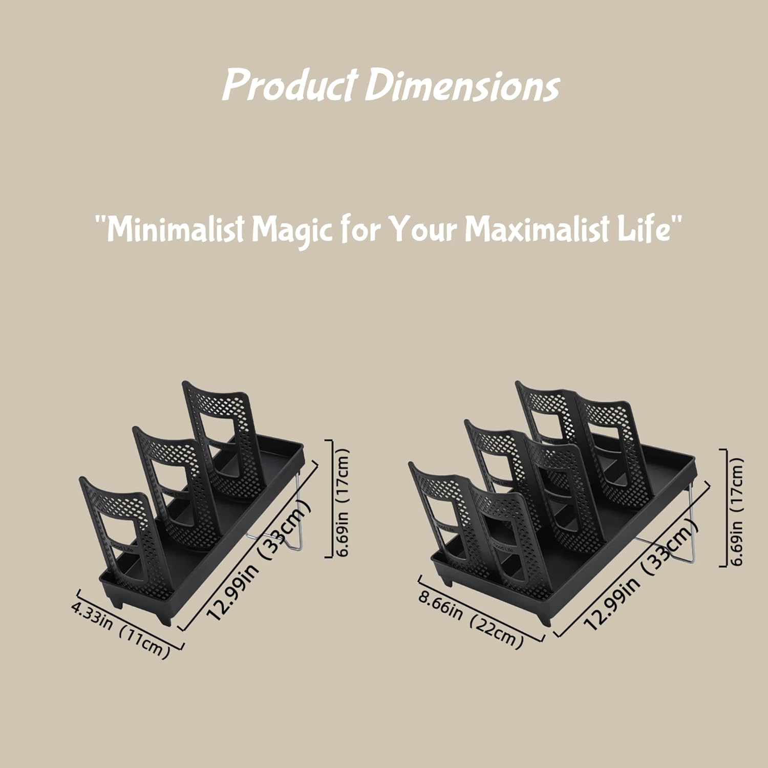 Cup Lid Dispenser and Dispenser Organizer Cup Display Stand,24 oz Plastic Coffee Cup Holder for Countertop,6Slots,Cup Display Stand on Restaurant,Bathroom,Kitchen,Coffee Shop