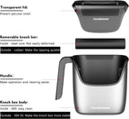 Ourokhome Knock Box Espresso Accessories, The Latest Patented Stainless Steel Espresso Machine Tool for Coffee Ground with Removable Knock Bar, Handle and Lid, Dishwasher safe, 4.8 inch