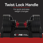 Core Fitness® Adjustable Dumbbell Weight Set by Affordable Dumbbells