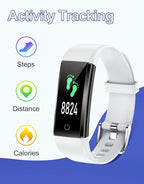 GRV Fitness Tracker Non Bluetooth Fitness Watch No App No Phone Required Waterproof Pedometer Watch with Steps Calories Counter Sleep Tracker for Men Women Parents