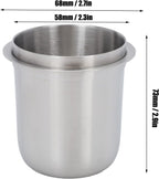 58mm Stainless Steel Dosing Cup, Espresso Coffee Powder Cup Crema Coffee Tool for Coffee Machine(#1)
