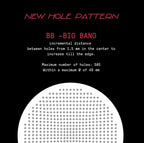 IMS Big Bang Precision Filter Basket made for Breville Sage 54mm bottomless portafilters, double espresso (h27.5)