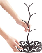 Mug Holder, Countertop Mug Tree, Coffee Mugs & Tea Cup Storage Rack, Coffee Mugs and Tea Cups Storage Rack with Small Storage Area, Black