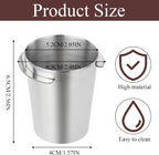 Coffee Dosing Cup, 53mm Coffee Powder Feeder Stainless Steel Espresso Dosing Cup Compatible with 54mm Portafilter