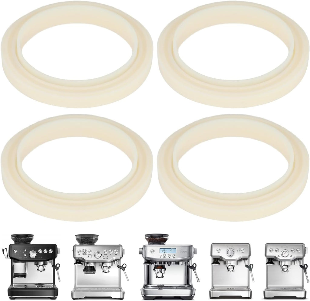 4 Pcs 54mm Silicone Steam Ring Replacement Gasket for BrevilleEspressoMachine878/870/860/840/810/500/450/Sage 500/870/875/880/810/878, No BPA Grouphead Gasket