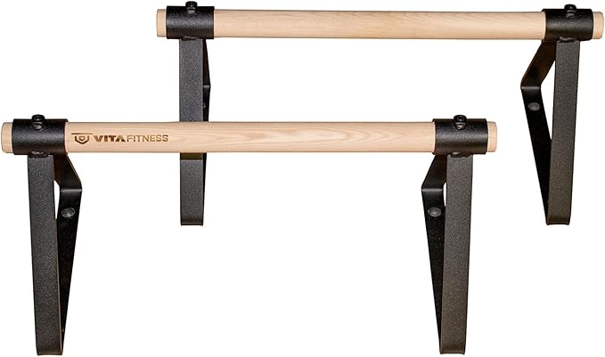Vita Vibe - USA Made - Wood Large Parallettes Set 18" - 24" Long
