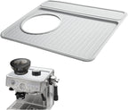 Tamping Mat for Breville 870/880, Espresso Tamper Mat for Barista Touch/Express, Silicone Prevent Scratching, Top Mat for Breville Espresso Machine Accessories, Waterproof Heat Resistant(Grey)