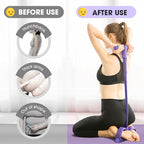 21 Fitness Resistance Bands-6 Tube Pedal Ankle Puller | 2025 Upgrade 6-Level Elastic Exercise Bands with Yoga Pedal | Natural Latex Workout Equipment for Sit Up/ABS/Leg Training (Women & Men)