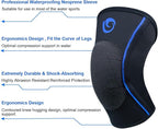 Nvorliy AquaFlex Pro Knee Brace, Compression Knee Sleeve for Swimming, Aquatic, Sailing, Scuba Diving, Surfing, Paddle Boarding, Kayaking & Injury Recovery – Supports Women & Men