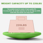 Balance Board for Kids with Maze - Plastic Wobble Board for Skiing Surfing Snowboard Training, Non-Slip Sensory Rocker Board for Toddlers 3-12, Core Strength Physical Therapy Equipment & Skateboard Balance Trainer