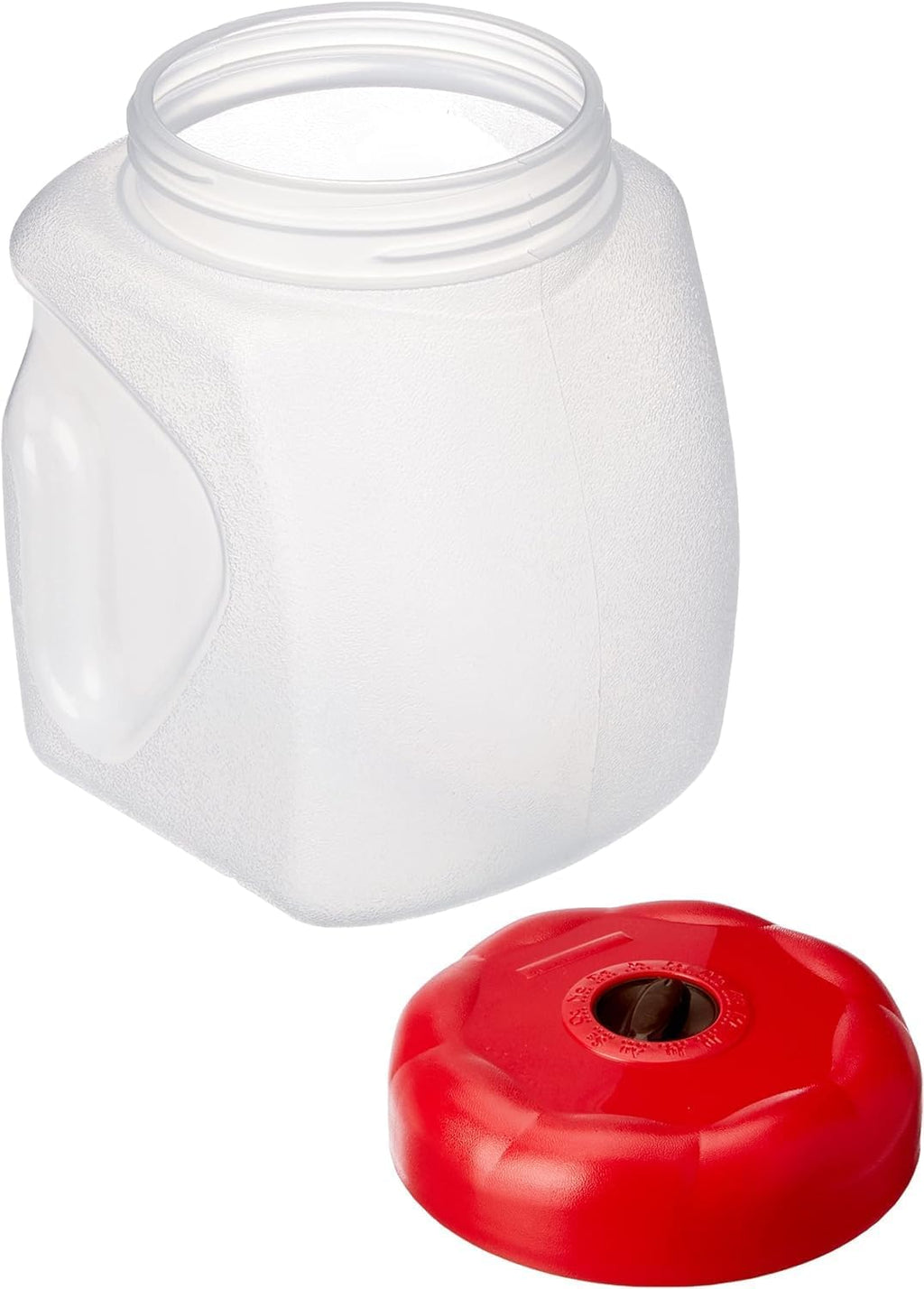 Tribello LARGE 22 OZ Ground Coffee Container For Coffee Beans, Plastic Jar With Screw On Lid For Dry Food Sugar, Flour, Coffee Grounds Container Storage With Scoop - Easy Grip - BPA Free