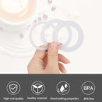 2 Pcs Filter with 3 Pcs Silicone Gasket Seals for 4 Cup Stovetop Espresso Coffee Maker Replacement Parts for Big Tummy and Straight Stainless Steel Moka Pot