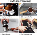 Bottomless Portafilter 54mm Compatible for Breville Barista Express, Pro, Touch, and Impress | Bonus Puck Screen | T Buckle Black Rosewood Handle