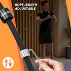 FEECCO Weighted Jump Rope - Heavy PVC Ropes with Metal Handles and Ball Bearings