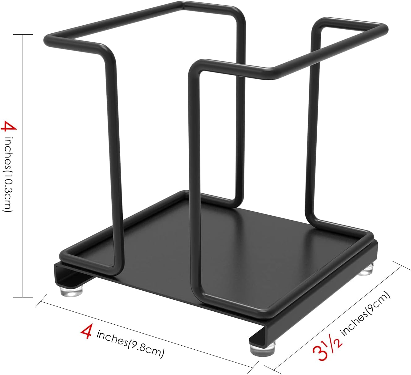 Metal Bathroom Cup Dispenser, Disposable Paper Bathroom Cup Holder, Countertop Cup Storage Organizer for Home Office (Black)