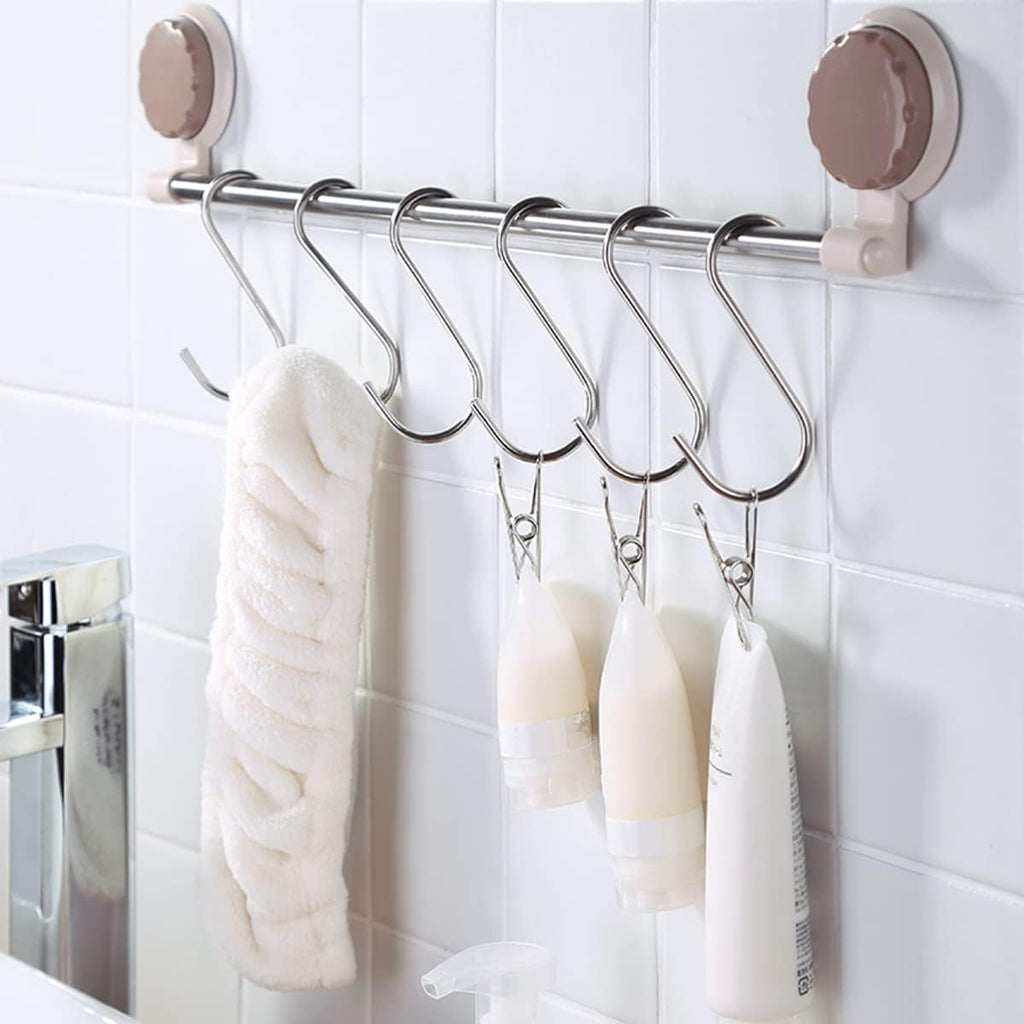 40-Pack S Hooks - Stainless Steel Heavy Duty S Hooks for Hanging pots, Pans, Plants, Coffee Mugs, Towels in Kitchen and Bathroom, Coat, Bag, Work Shop, Perfect Rack Hooks