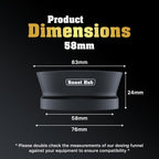 58mm Magnetic Dosing Funnel for Portafilter Espresso Machine ~ High Strength 12 Magnet Design ~ Fits Most Express Coffee Machines ~ Home Barista Espresso Portafilter Adapter ~ UK Brand