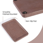 Marble Vanity Tray, 11.8in Sandstone Bathroom Kitchen Tray for Countertop, Decorative Dresser Organizer, Perfume Storage, Jewelry Holder, Brown Stone Gift for Man