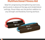 Body Sport Loop Tubing , Resistance Band with Foam Pad Handles for Strength Training and Rehabilitation
