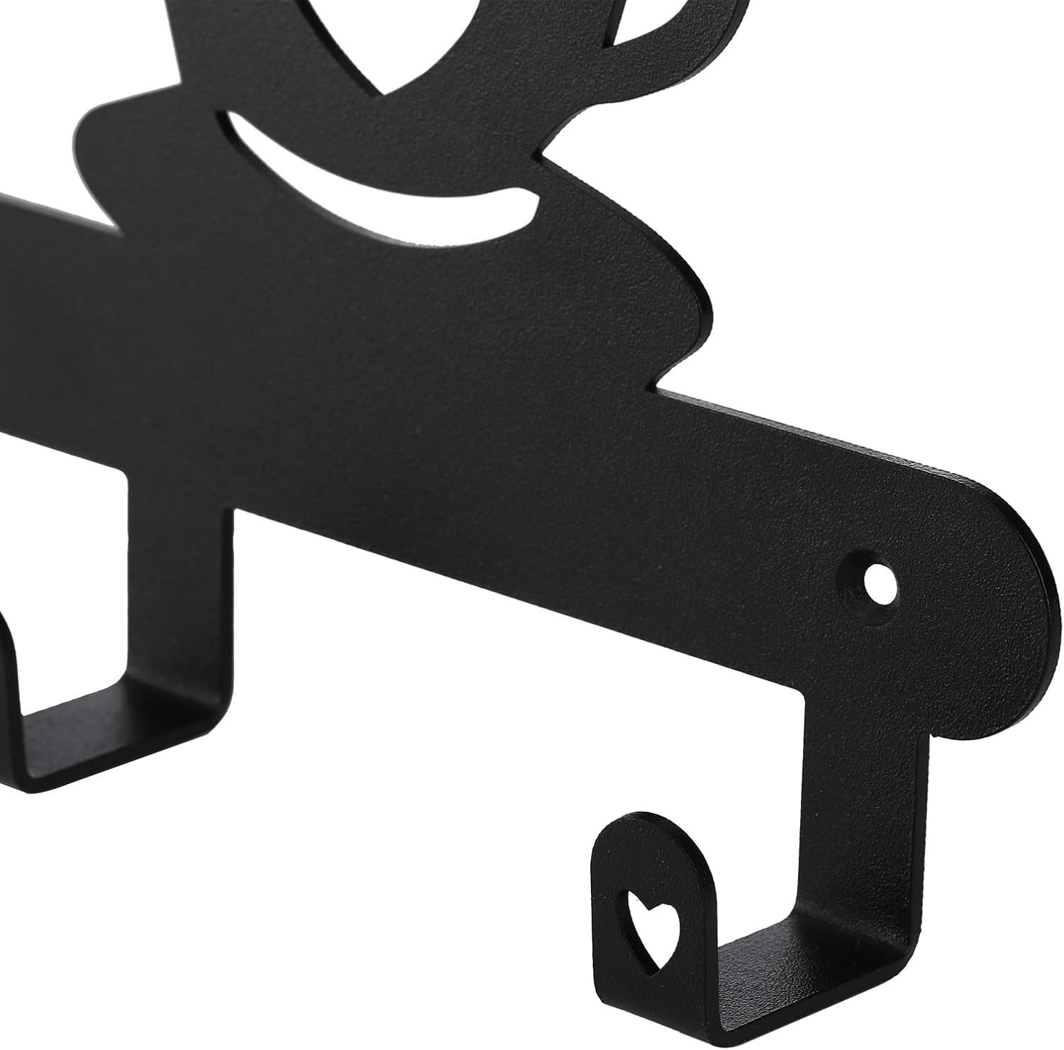 TOPZEA Wall Mounted Coffee Mug Holder, Metal Cups Rack with 5 Hooks Mugs Storage Hanger, Space Saving Hanging Organizer for Kitchen, Bar Station Accessories, Coffee Sign Decor