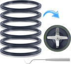 Pack of 6 Replacement Parts Gaskets with Lip Compatible with 900w NutriBullet Extractor Blender