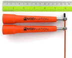 WOD Nation Adjustable Speed Jump Rope For Men, Women & Children - Blazing Fast Fitness Skipping Rope Perfect for Boxing, MMA, Endurance