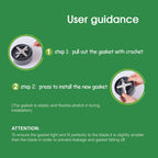 Pack of 6 Replacement Parts Gaskets with Lip Compatible with 900w NutriBullet Extractor Blender